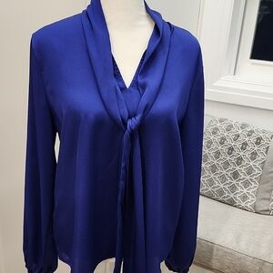 Ann Taylor Purple Peacoat And Blouse Set XS